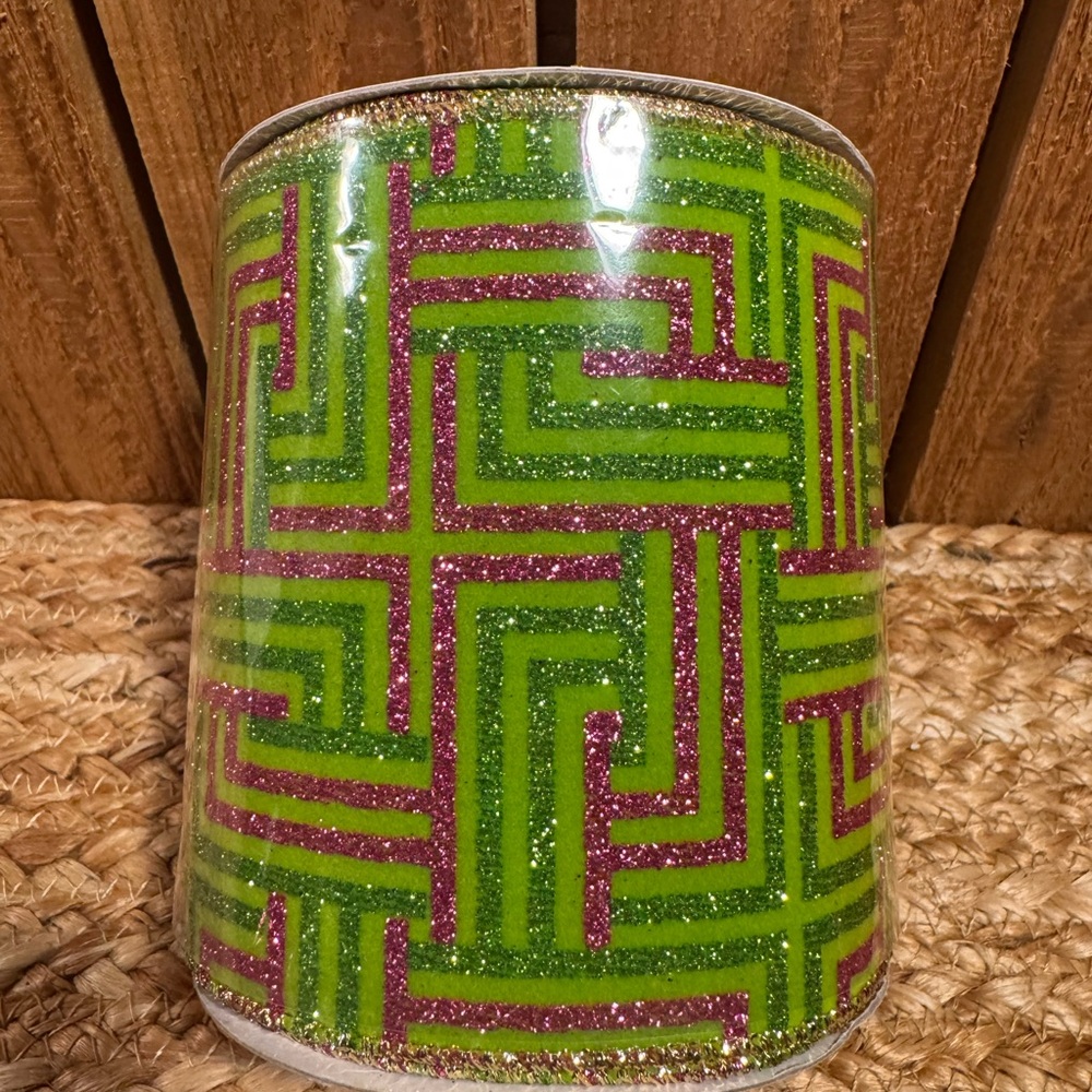 New Wide Wired Ribbon for Wreaths, Bows, Holiday Gift Wrapping, TWO Rolls - Picture 5 of 6
